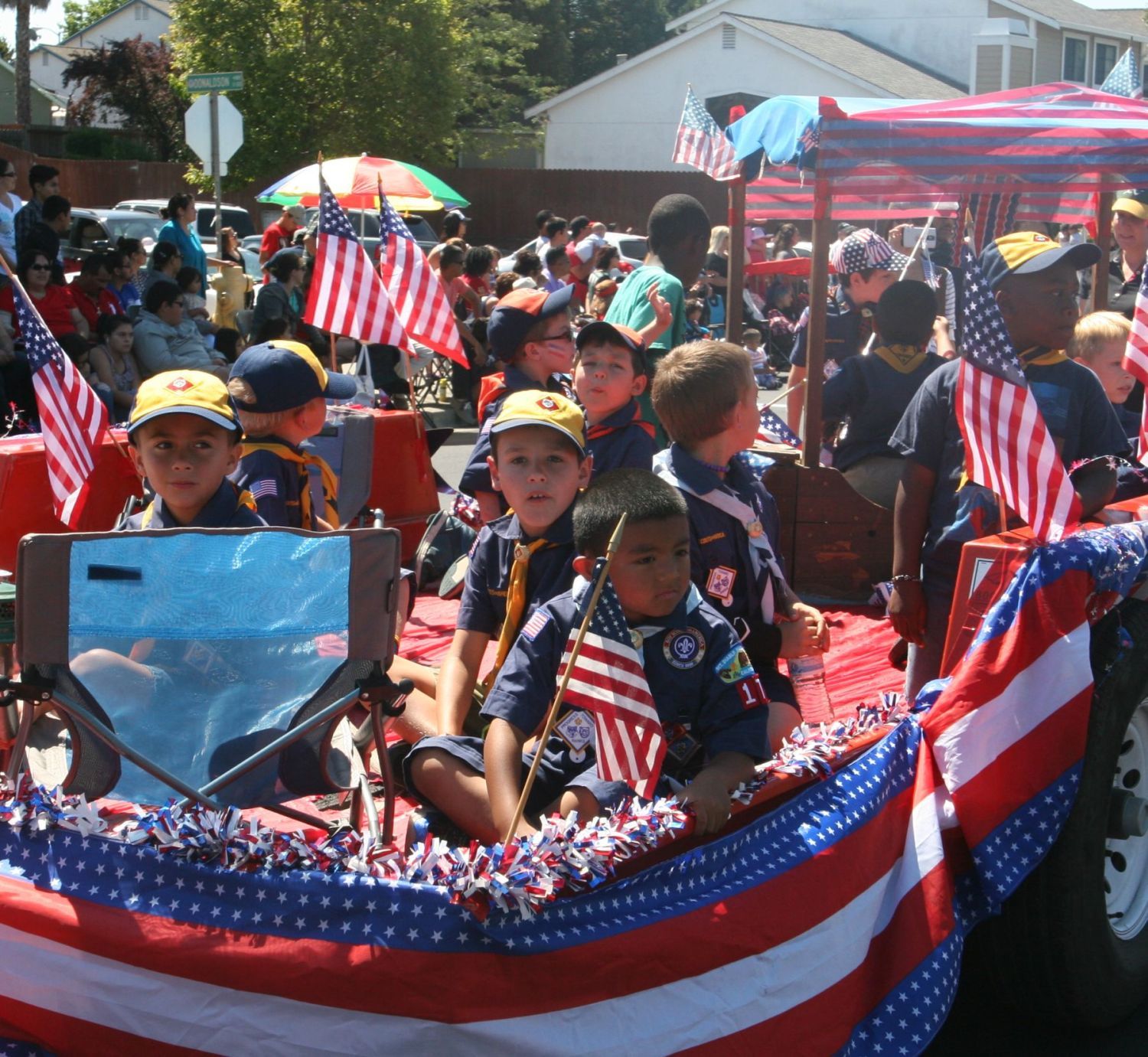 Cub Scouts Pack 178 in AmCan Fourth of July parade